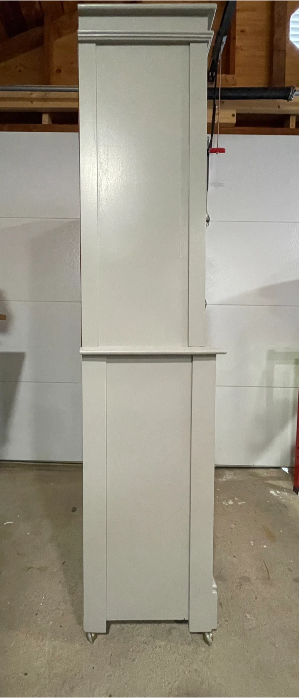 Real wood cabinet with glass door & drawer - photo 2