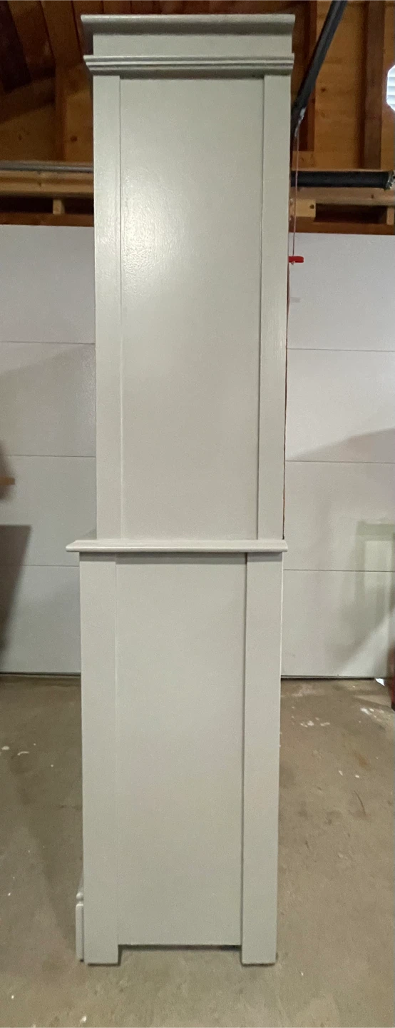 Real wood cabinet with glass door & drawer - photo 3