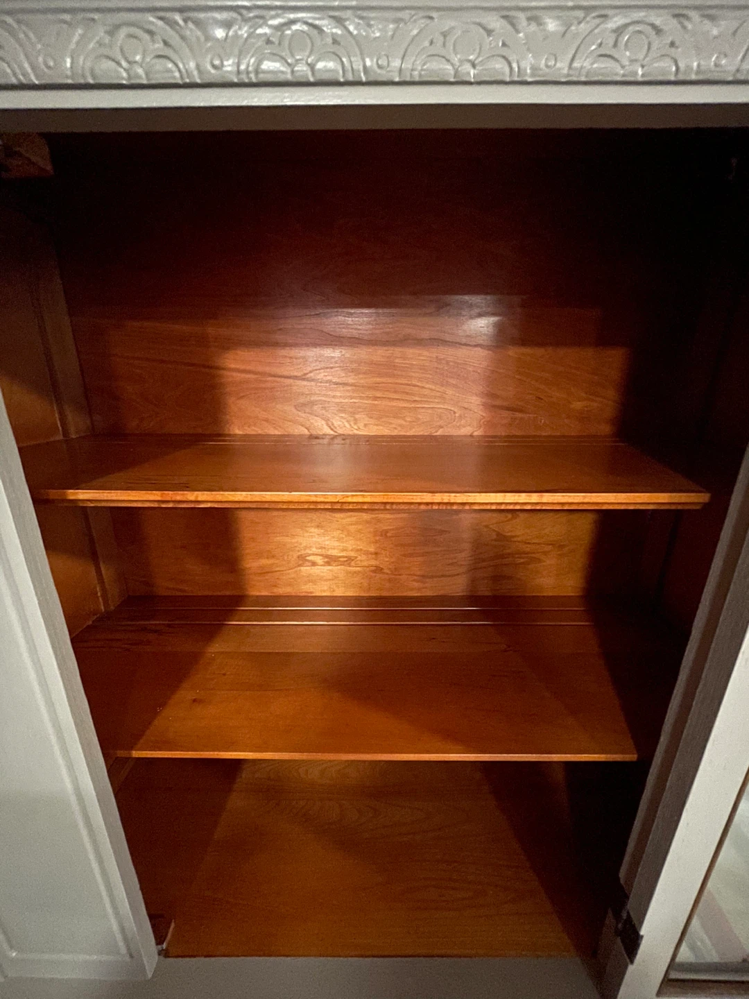 Real wood cabinet with glass door & drawer - photo 4