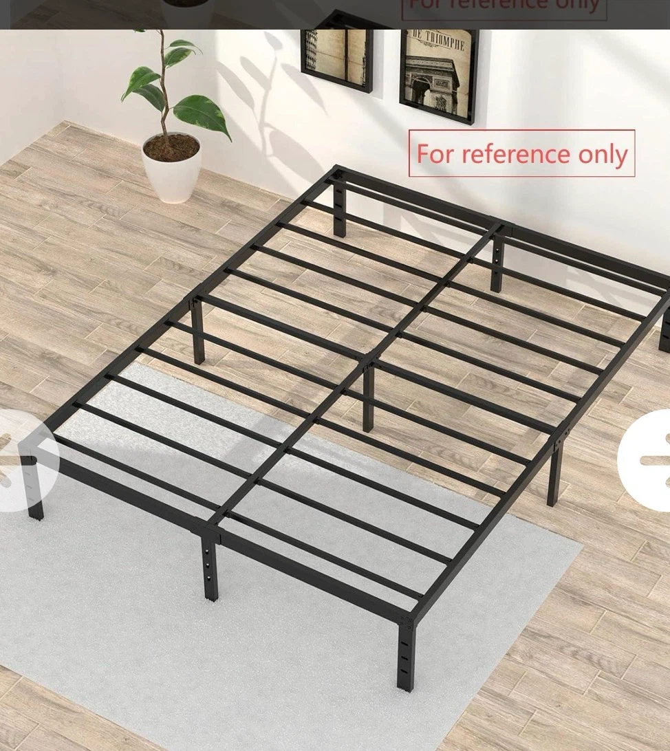 NEW-Queen Size Metal Platform Bed Frame