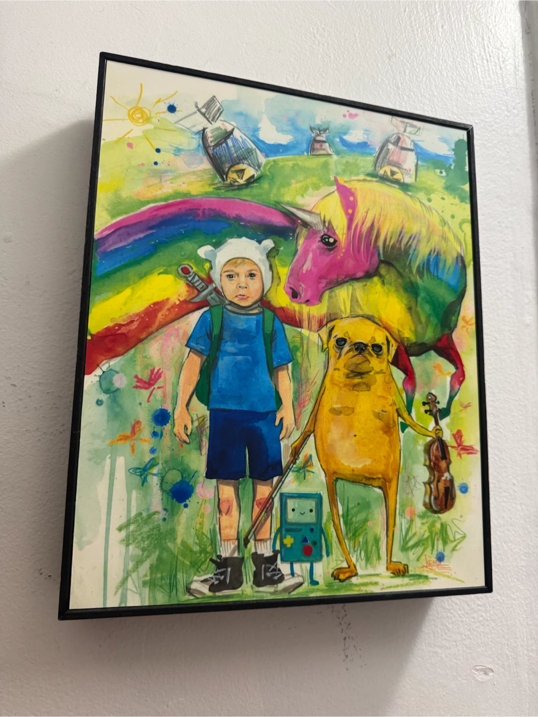 Custom Adventure Time Framed Print