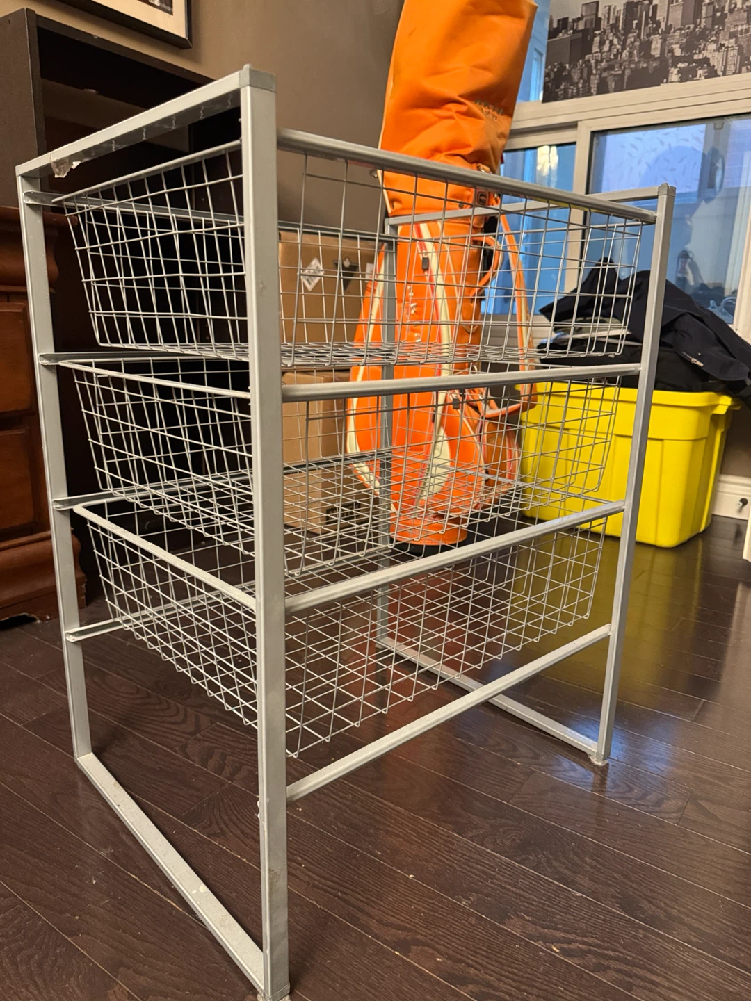 3-Tier Metal Wire Storage Cart