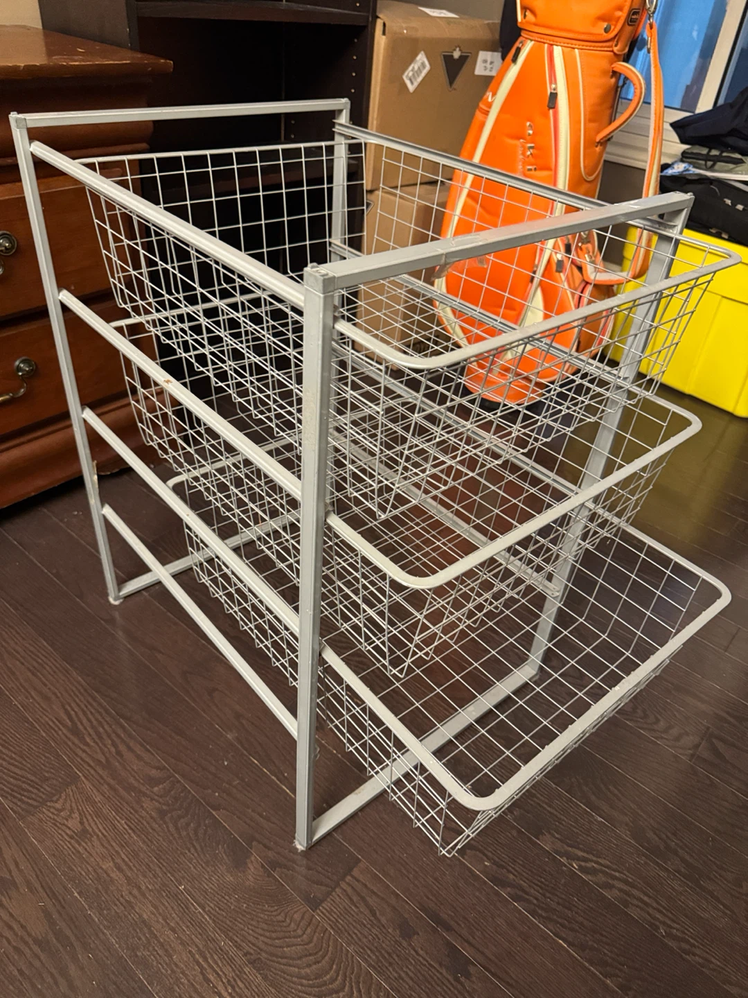 3-Tier Metal Wire Storage Cart - photo 2