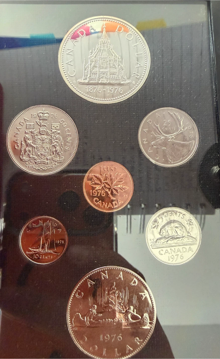 1976 Royal Canadian Mint Proof Coin Set - photo 3
