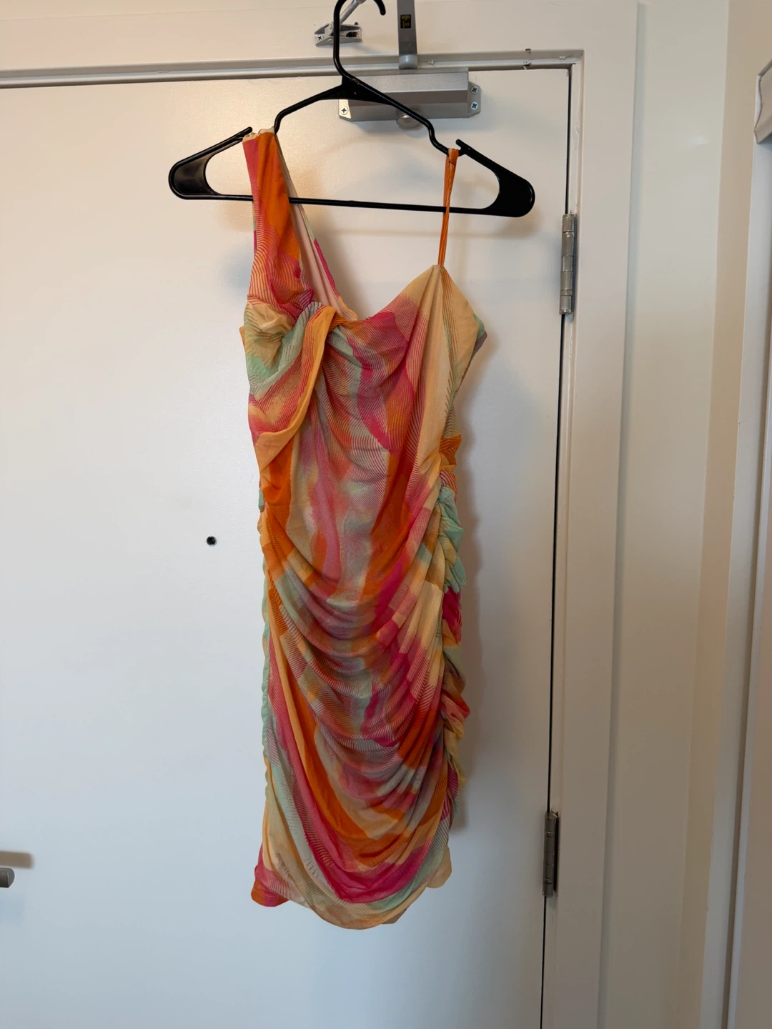 Marciano Guess One-Shoulder Ruched Dress