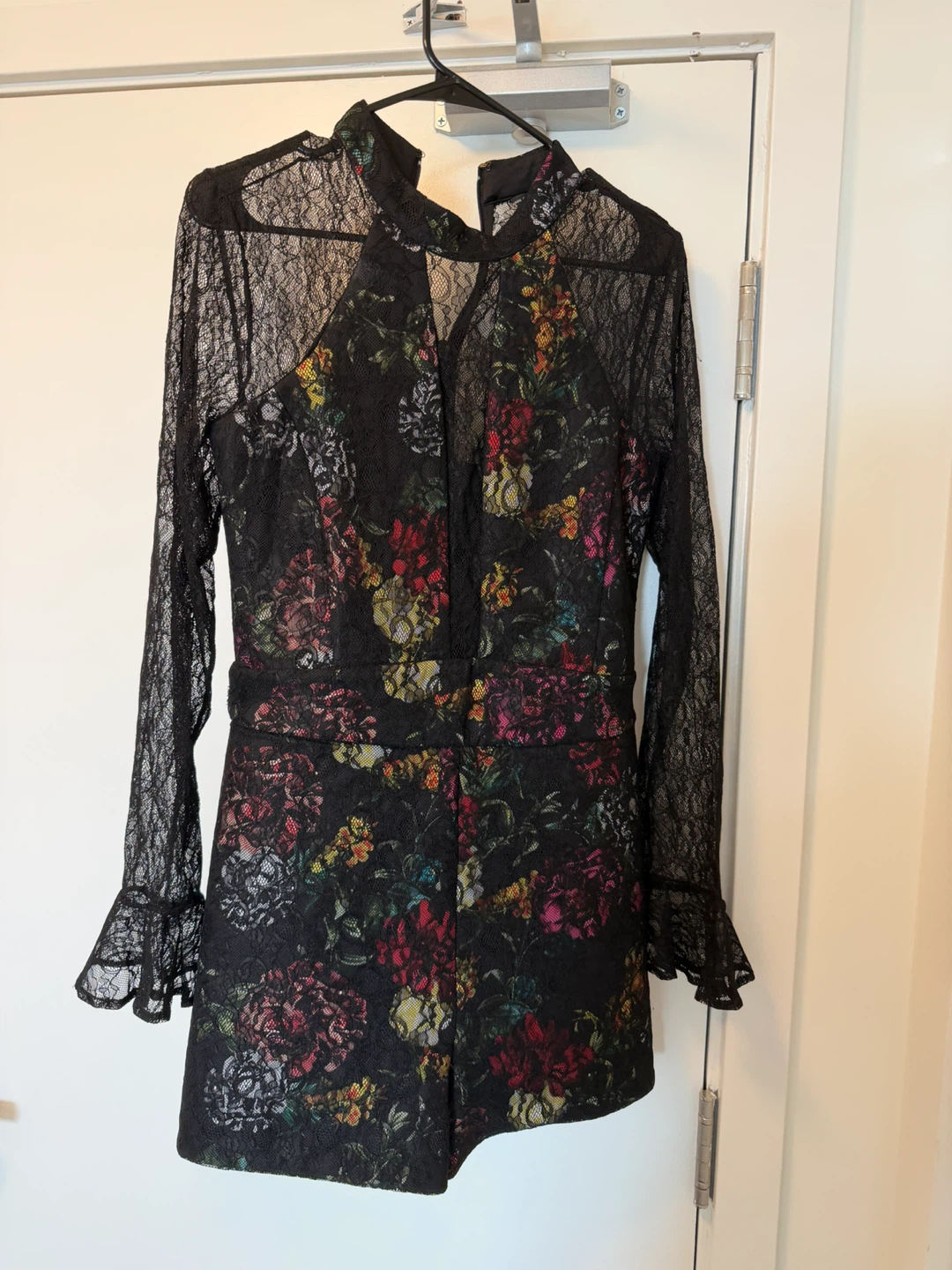 GUESS Floral Lace Romper