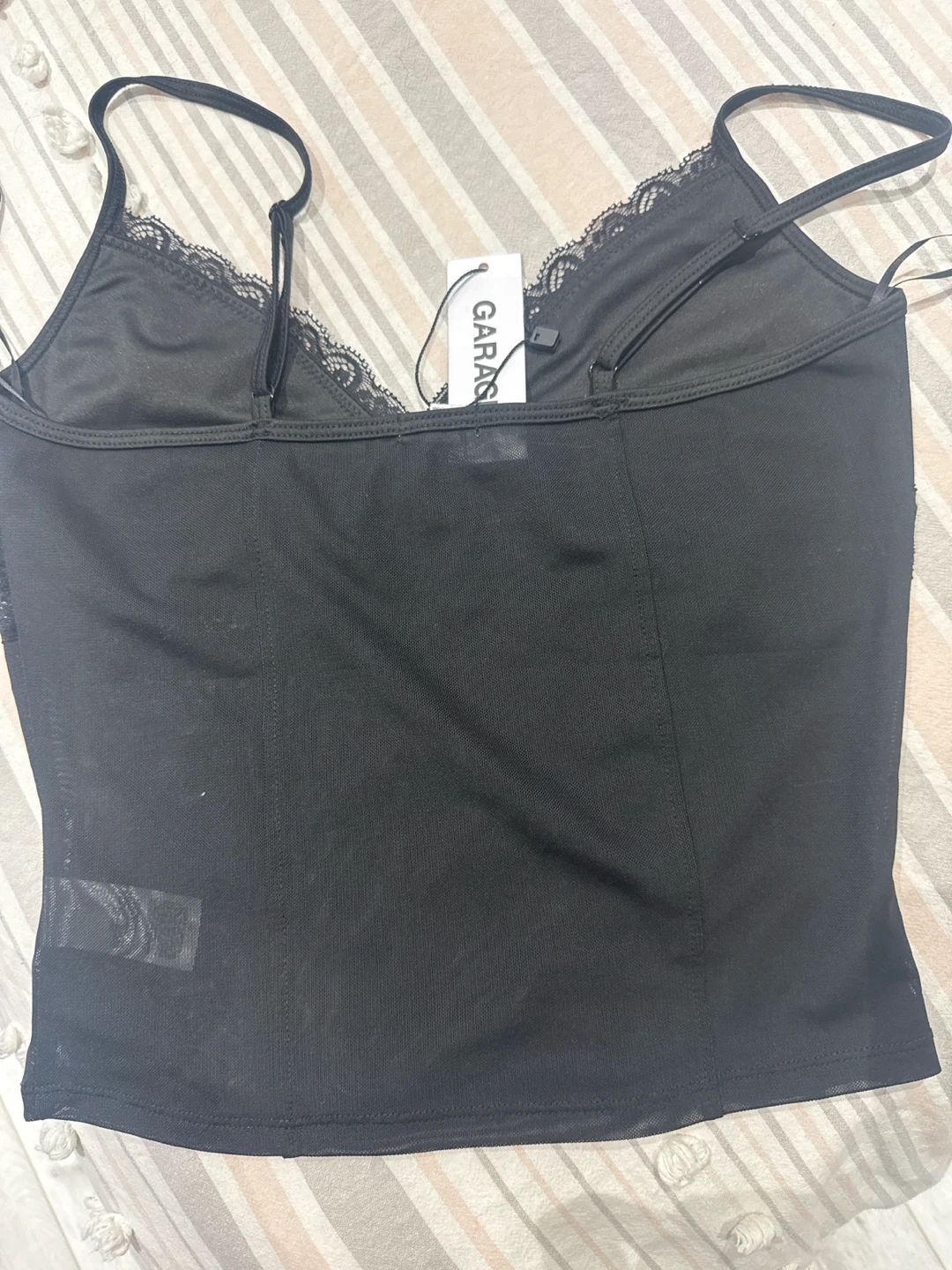 Garage Black Lace Trim Camisole - photo 4