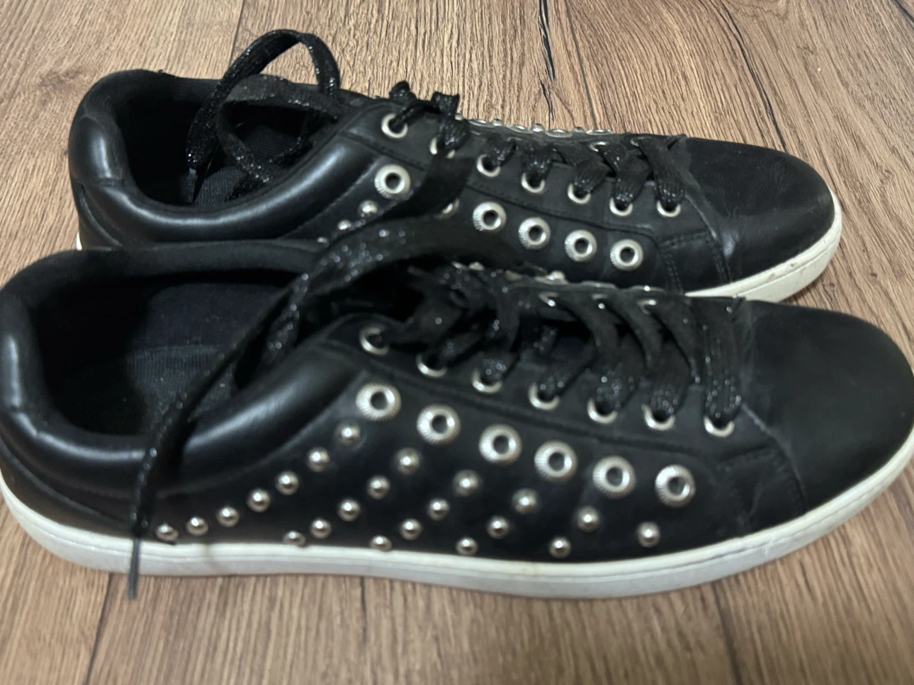 ALDO Black Studded Sneakers