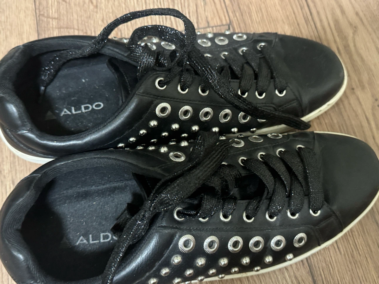 ALDO Black Studded Sneakers - photo 2