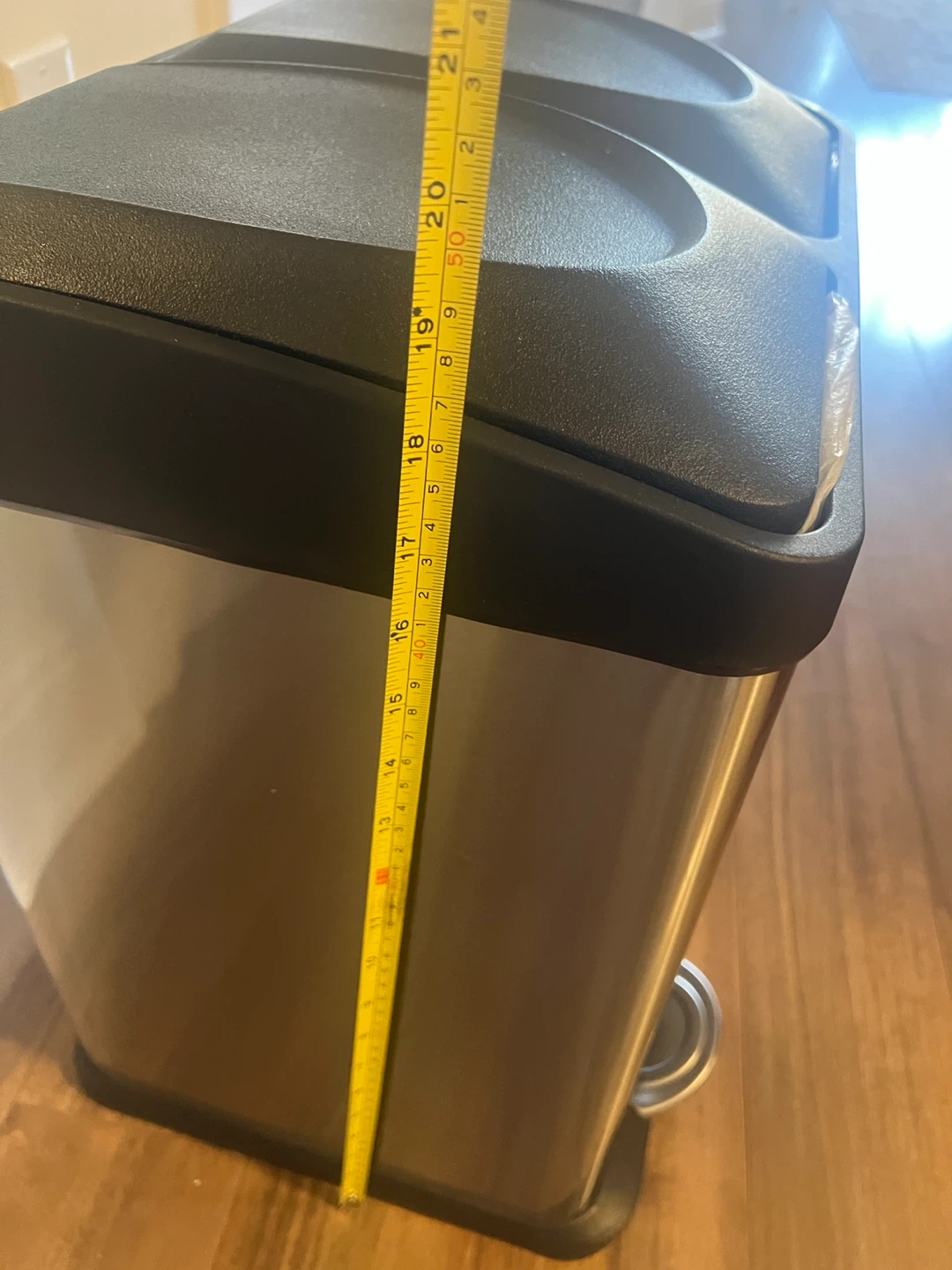 Stainless Steel Double Pedal Bin - photo 3
