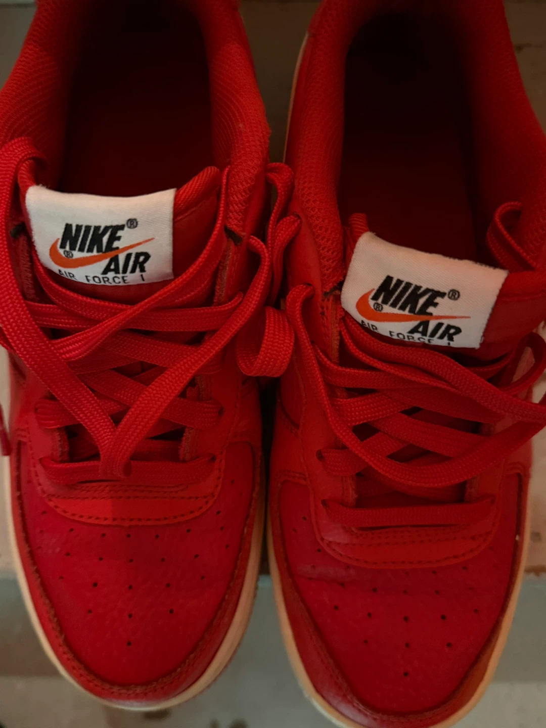 Nike Air Force 1 Red Sneakers