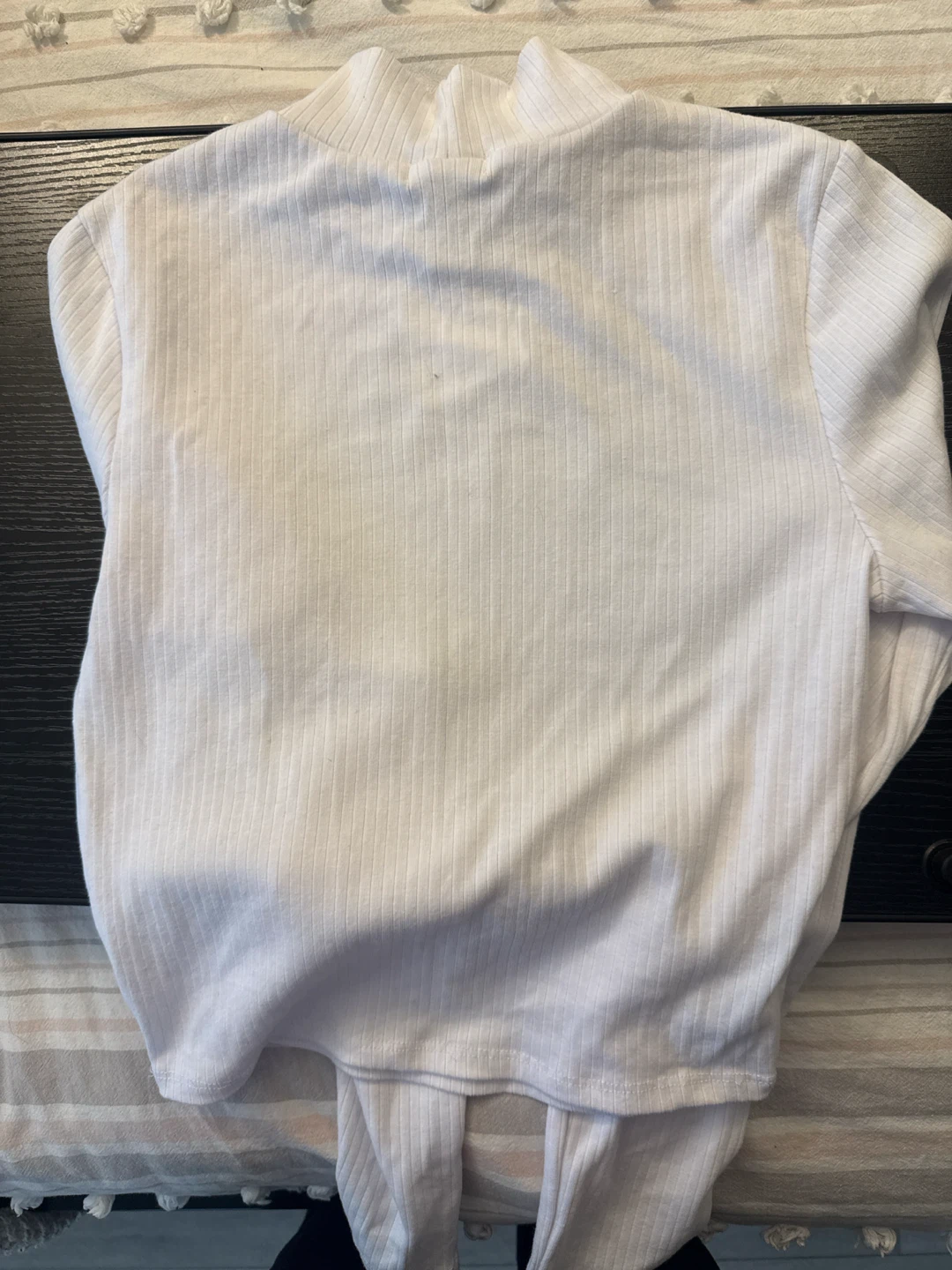 Bozzolo white mock neck long sleeve top - photo 4