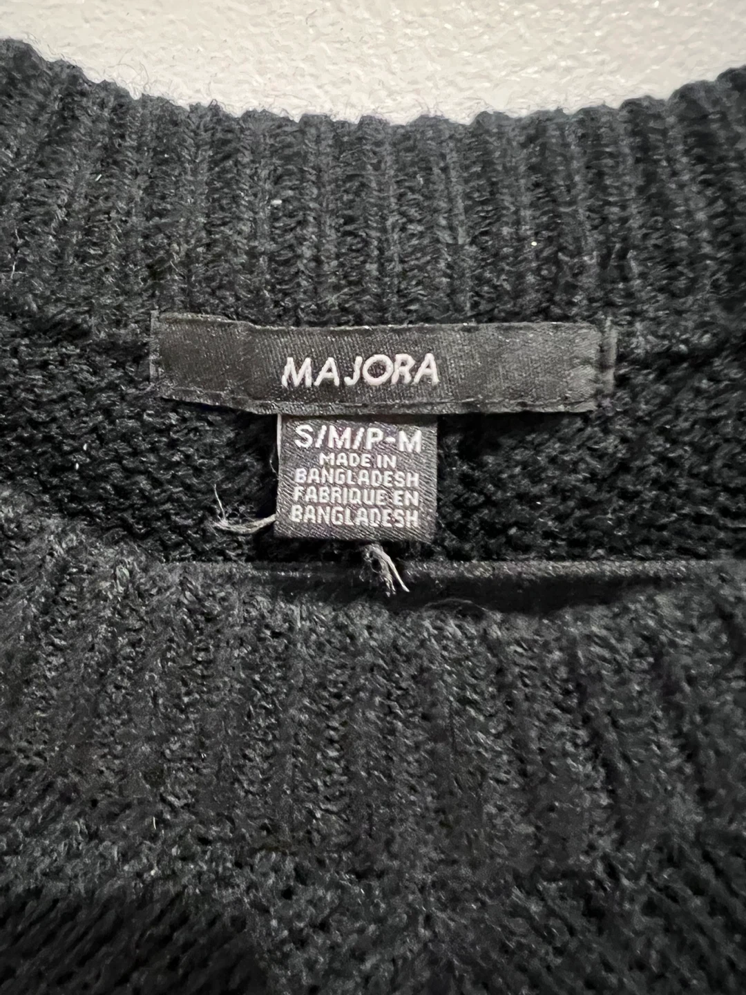 Black and White Striped Poncho Sweater - photo 3
