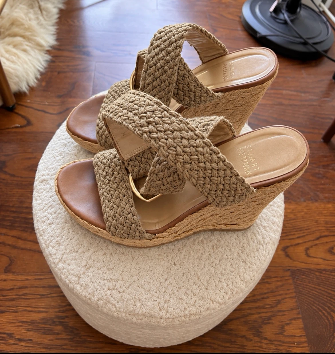 Stuart Weitzman Woven Wedge Sandals - photo 3