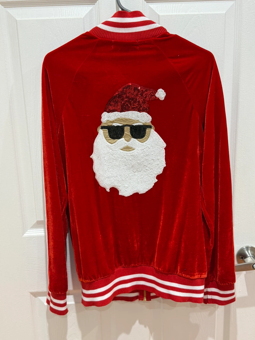 Red Santa Velvet sweater - Size M - photo 3