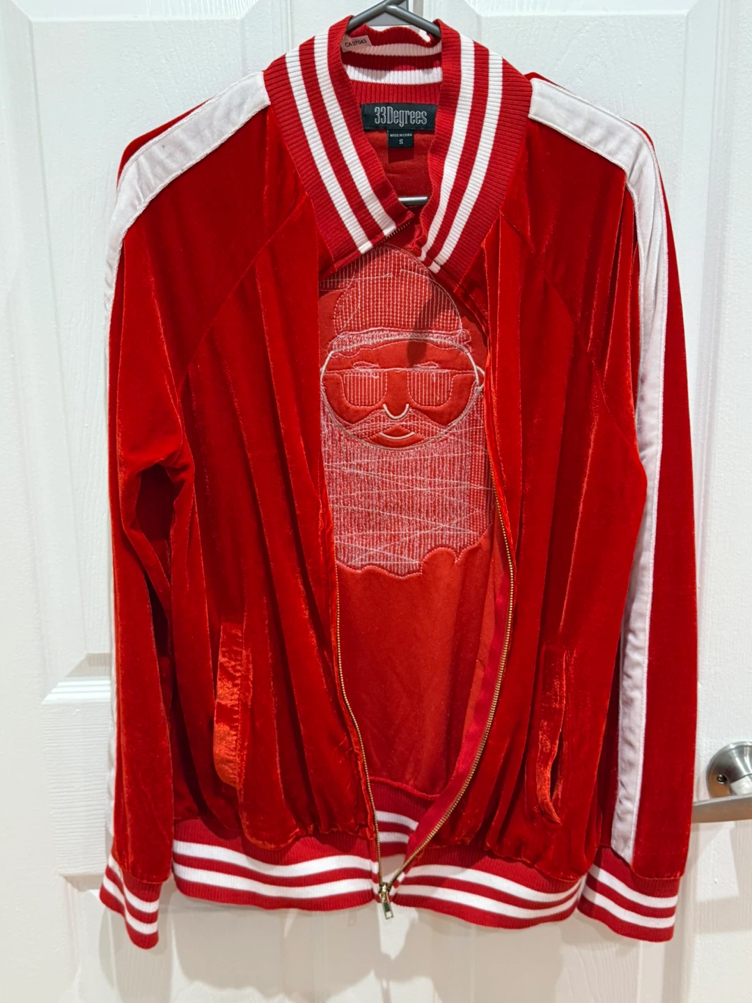 Red Santa Velvet sweater - Size M - photo 4