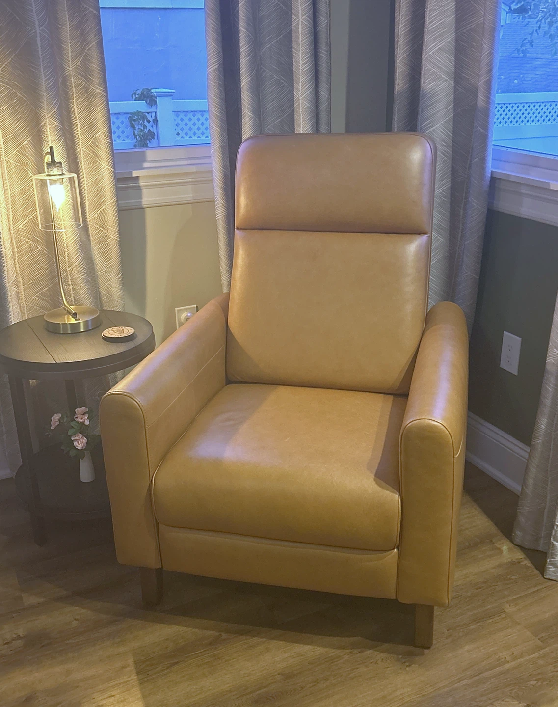Article Forrest 32" Leather Recliner - Taos Tan