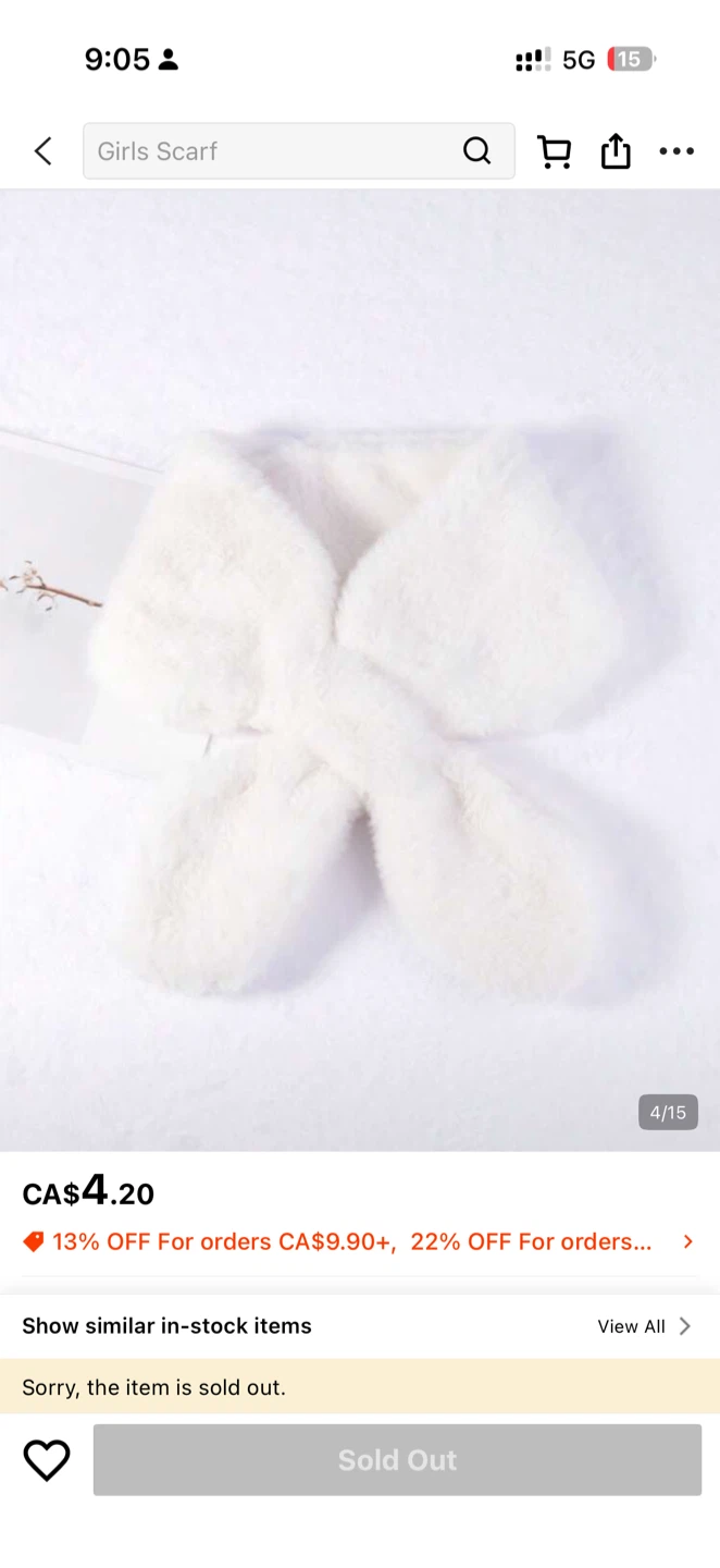 Kids neck warmer -  Faux Fur Scarf - photo 2