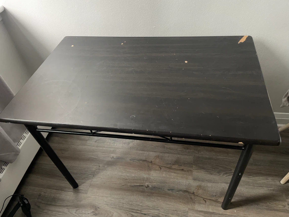 Black Metal Table