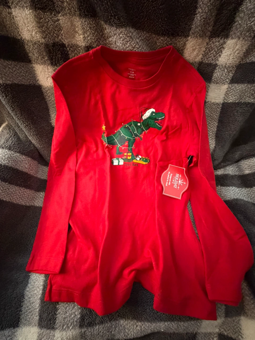 Holiday Time Tree Rex Long Sleeve Shirt