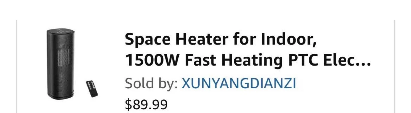 New Fan Heater 1500W - photo 2