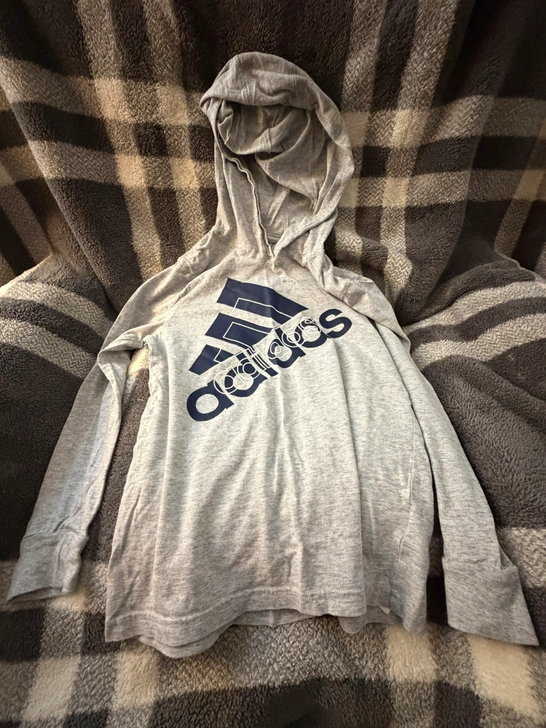 Adidas Kids Gray Hoodie