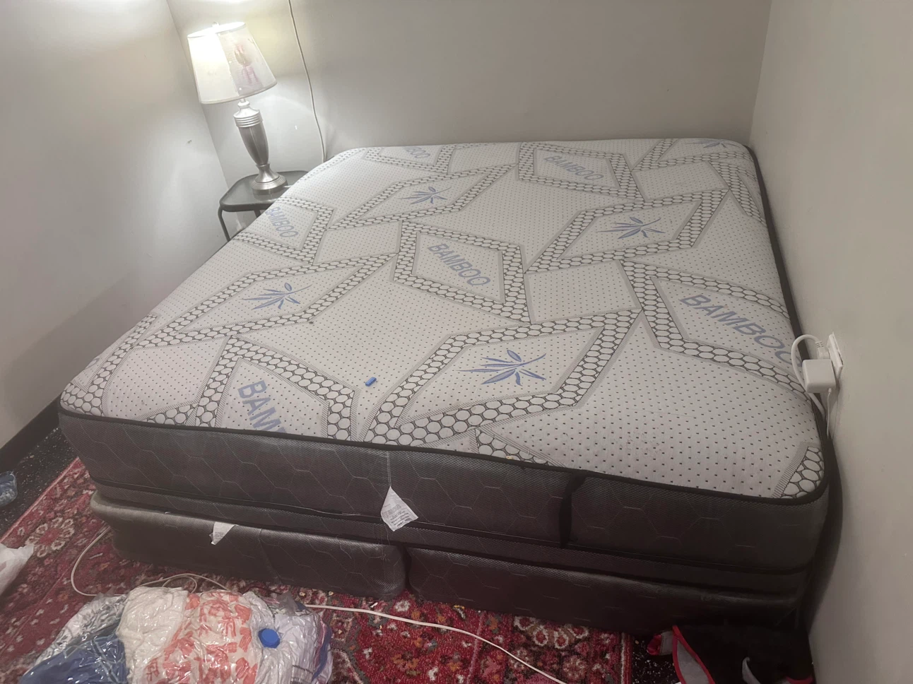 Bamboo Queen Mattress and Box Spring Set
