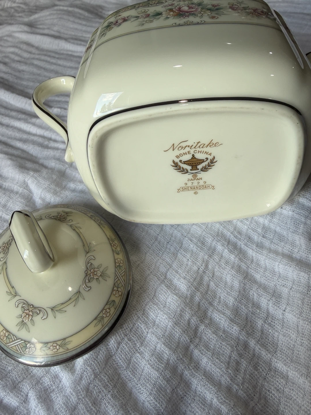 Noritake Shenandoah Bone China Sugar Bowl - photo 4