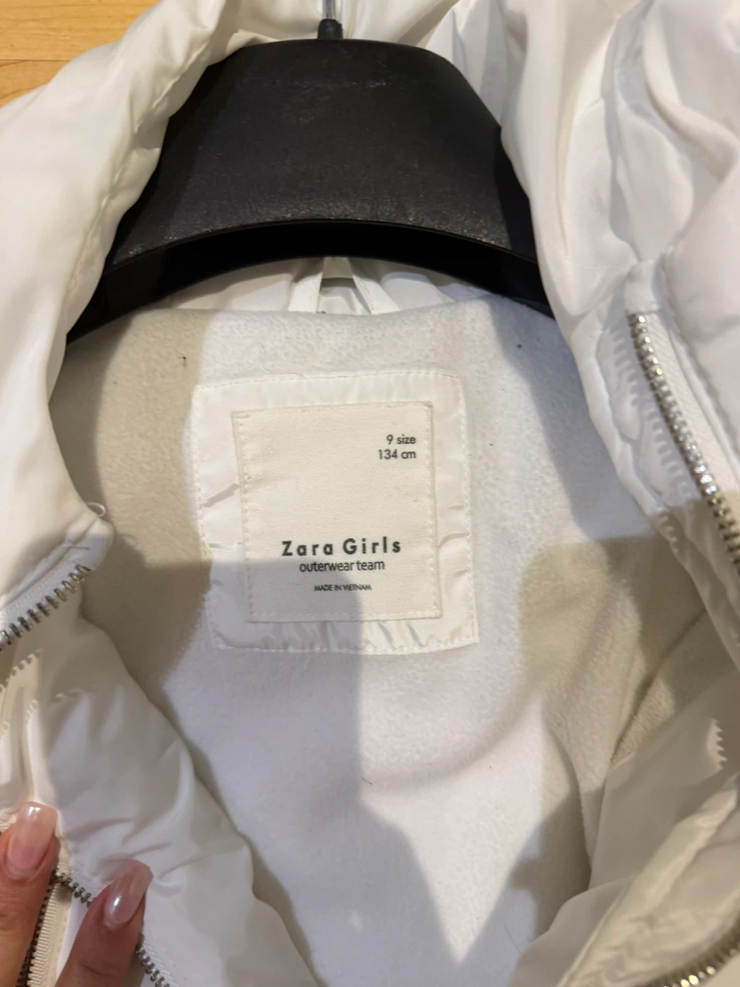 Zara Girls White Puffer Jacket - photo 2