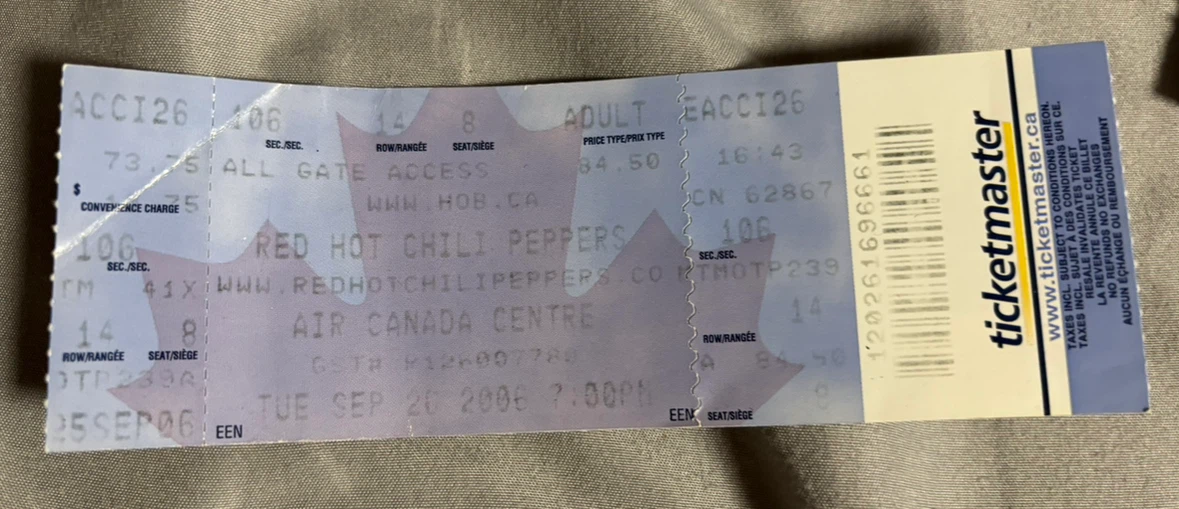 Vintage Concert Ticket Stubs 2006 - photo 2