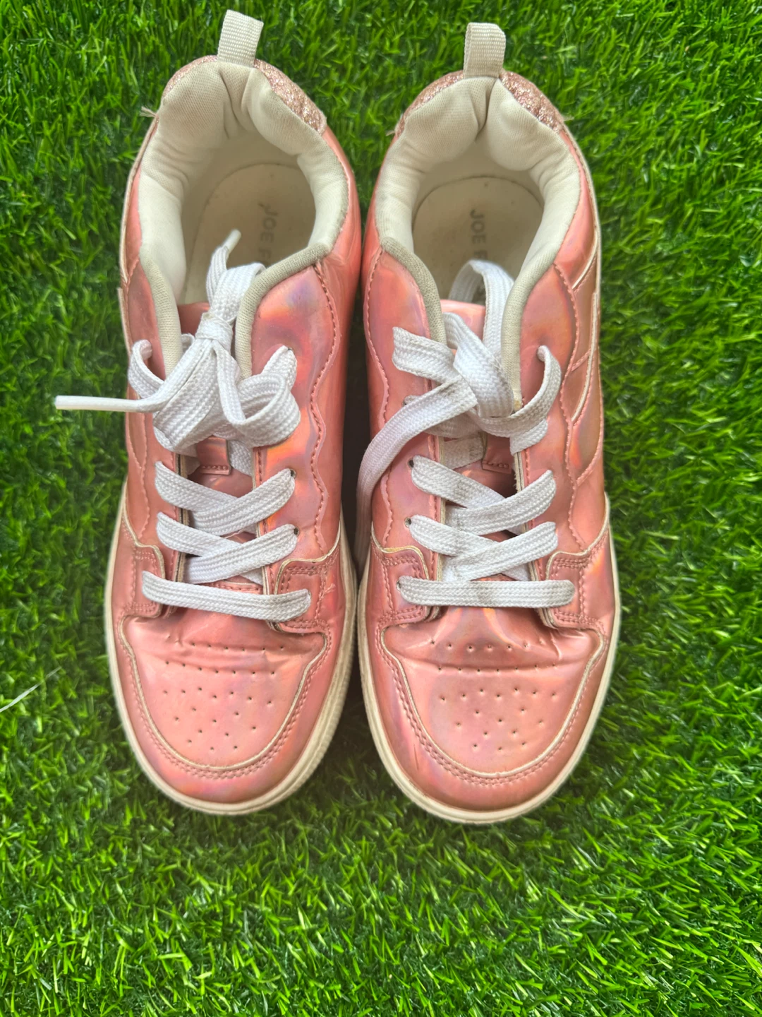 Joe Fresh Pink Metallic Sneakers