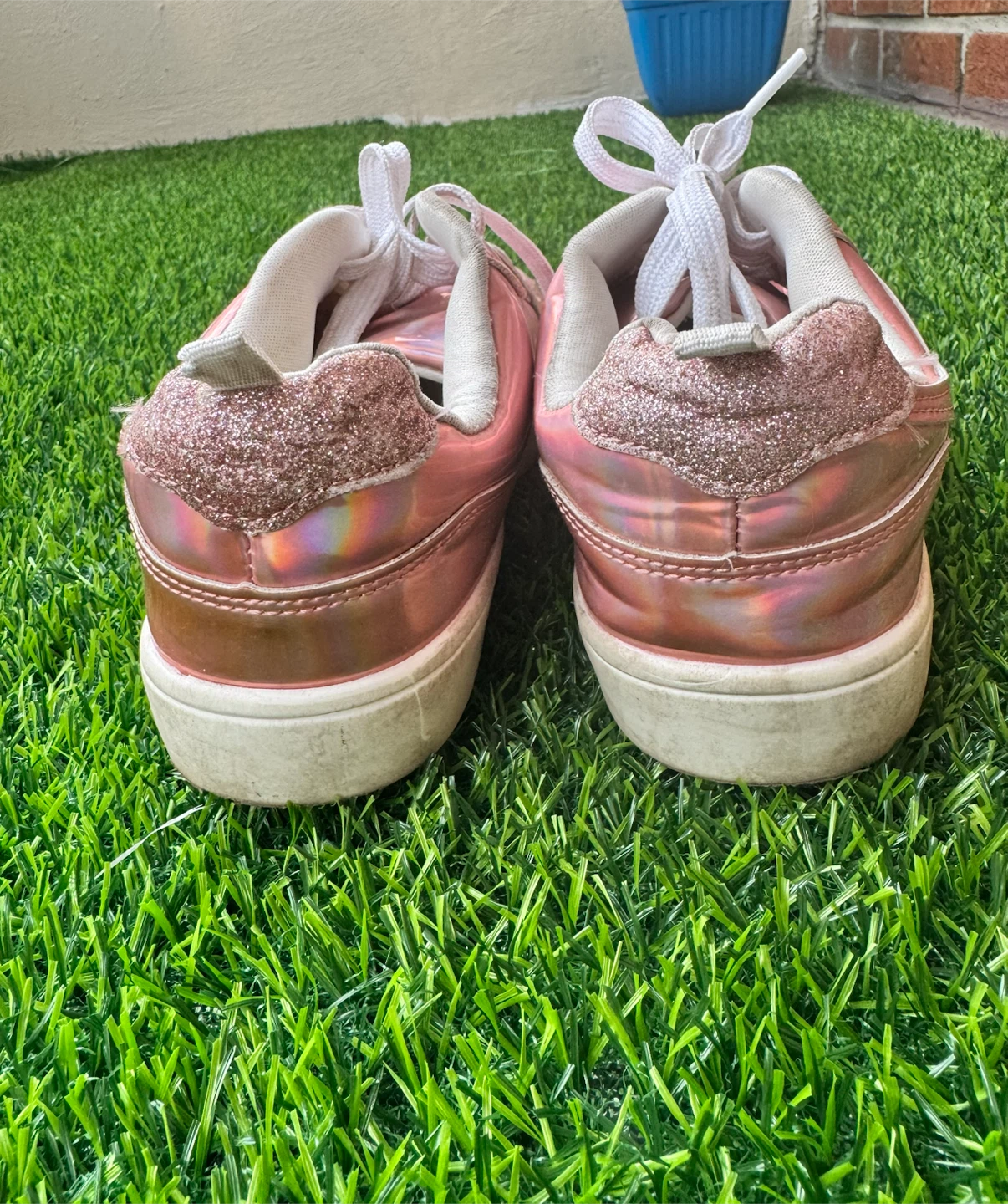 Joe Fresh Pink Metallic Sneakers - photo 3