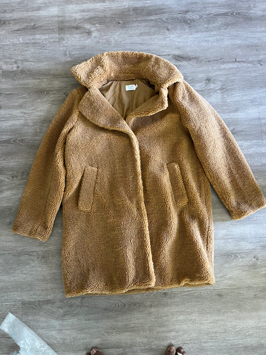 Time and Tru Tan Teddy Coat