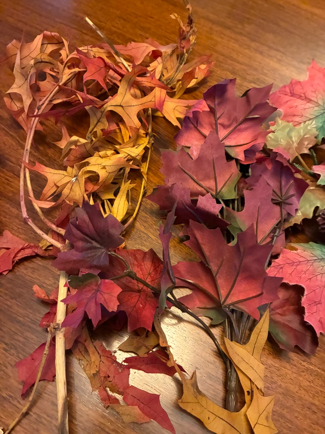 Big lot silk flower Fall Halloween Artificial Flower Leaf Craft - photo 3