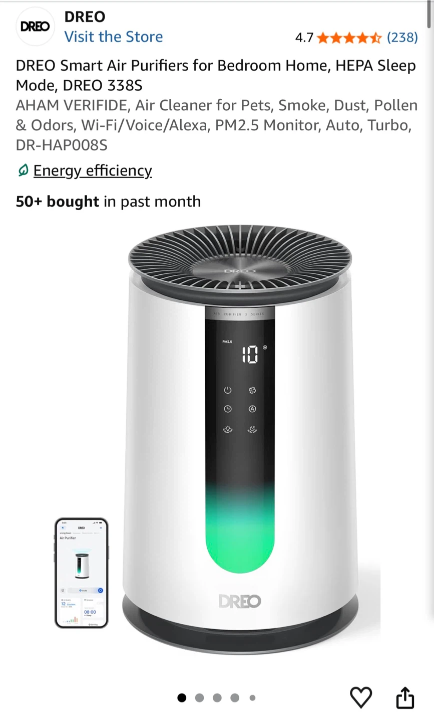 DREO Smart Air Purifier 338S