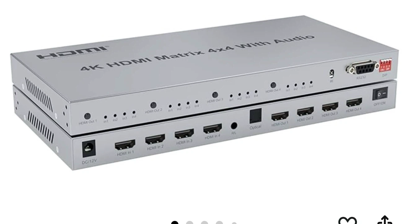 4K HDMI Matrix 4x4 switch With Audio