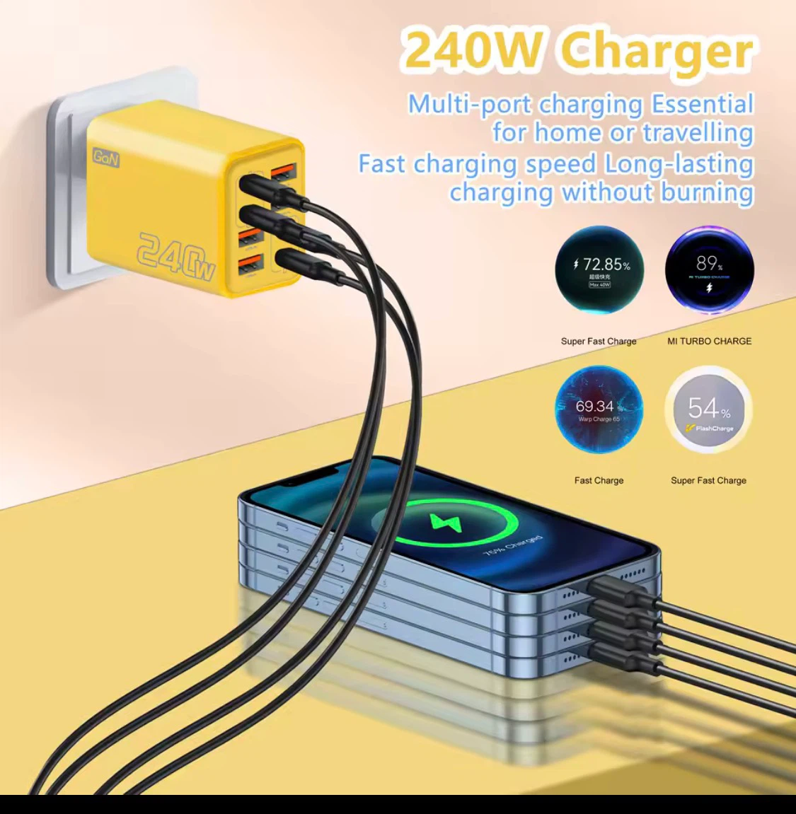 240W GaN Multi-Port USB Charger - photo 3