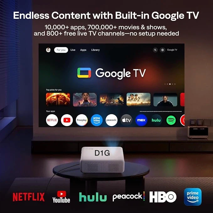 Aurzen Eazze D1G Lifestyle Streaming Projector - photo 2