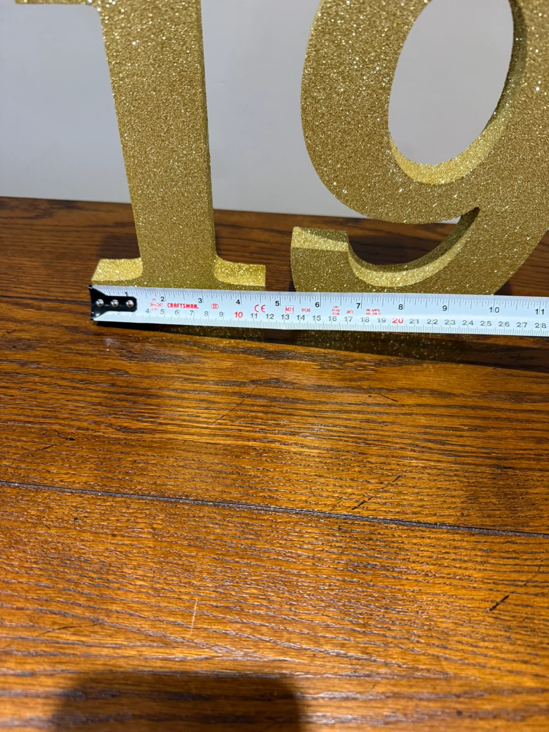 Gold Glitter "19" Numbers - photo 4