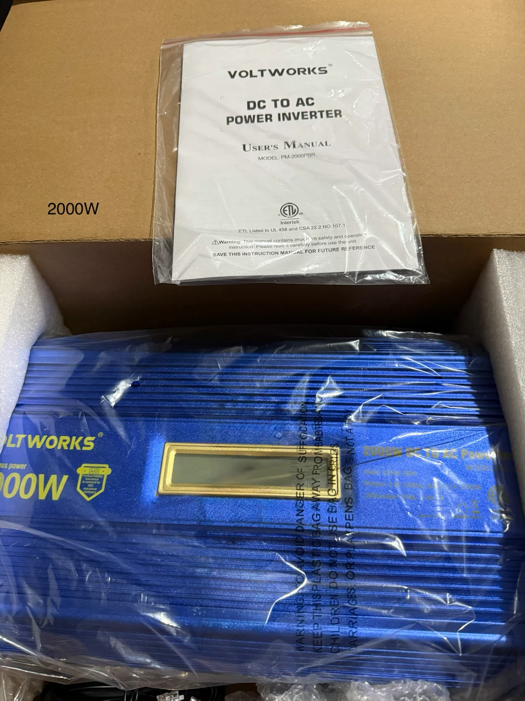 VOLTWORKS 2000W DC to AC Power Inverter - photo 5