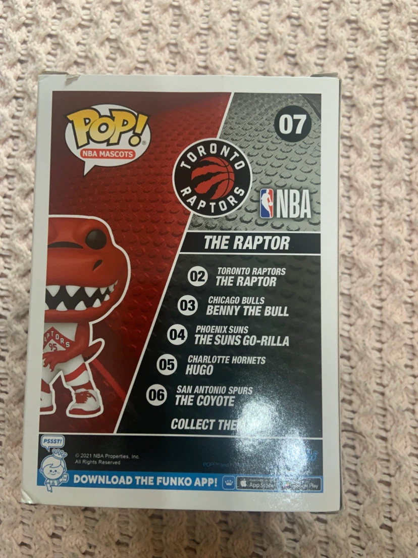 NEW Funko Pop NBA Mascots The Raptor Toronto Raptors #07 - photo 3