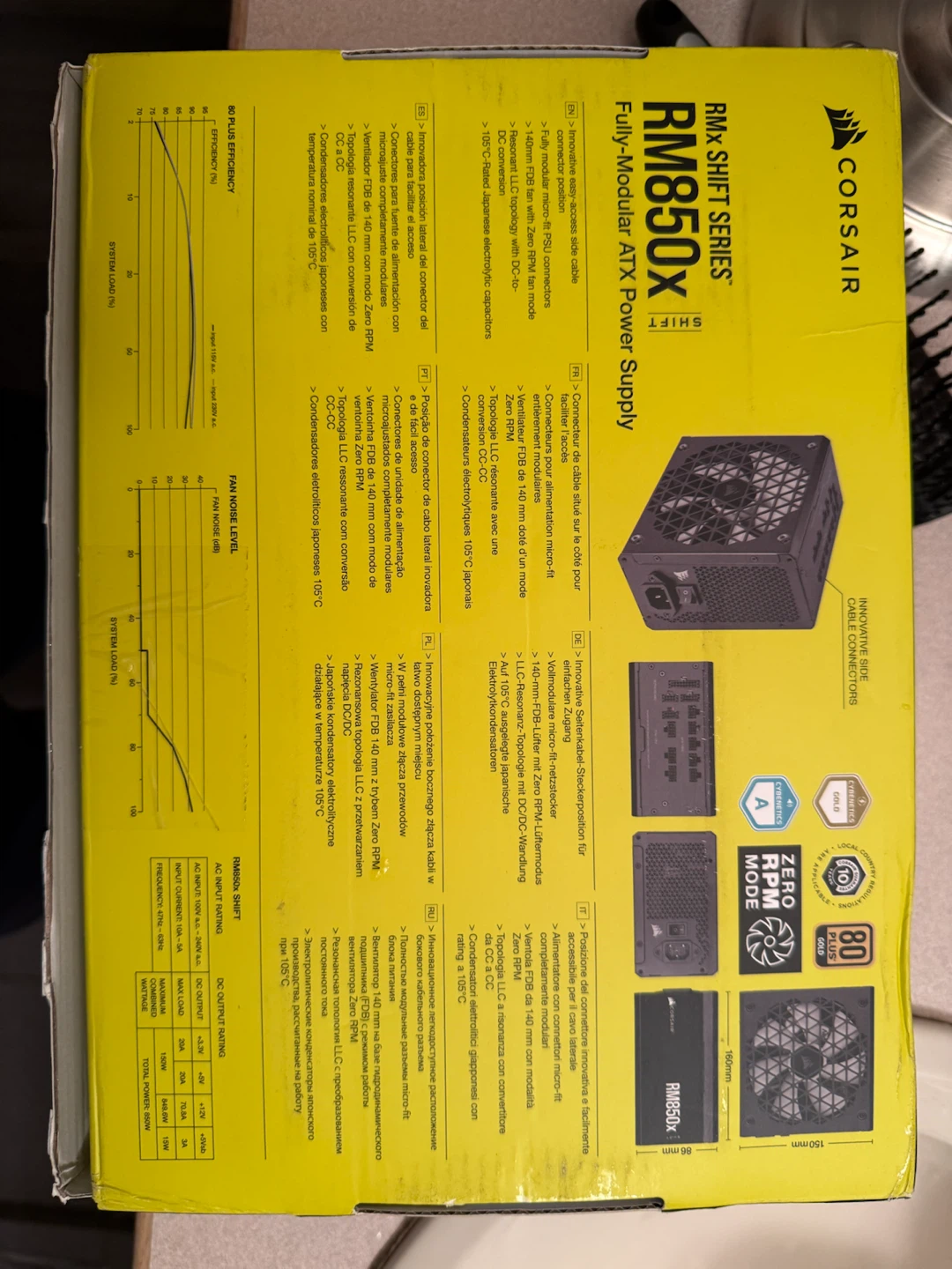 Corsair RM850x SHIFT Fully Modular ATX Power Supply - photo 5
