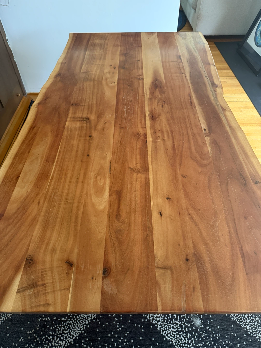 Live edge dining room table with metal legs - photo 4