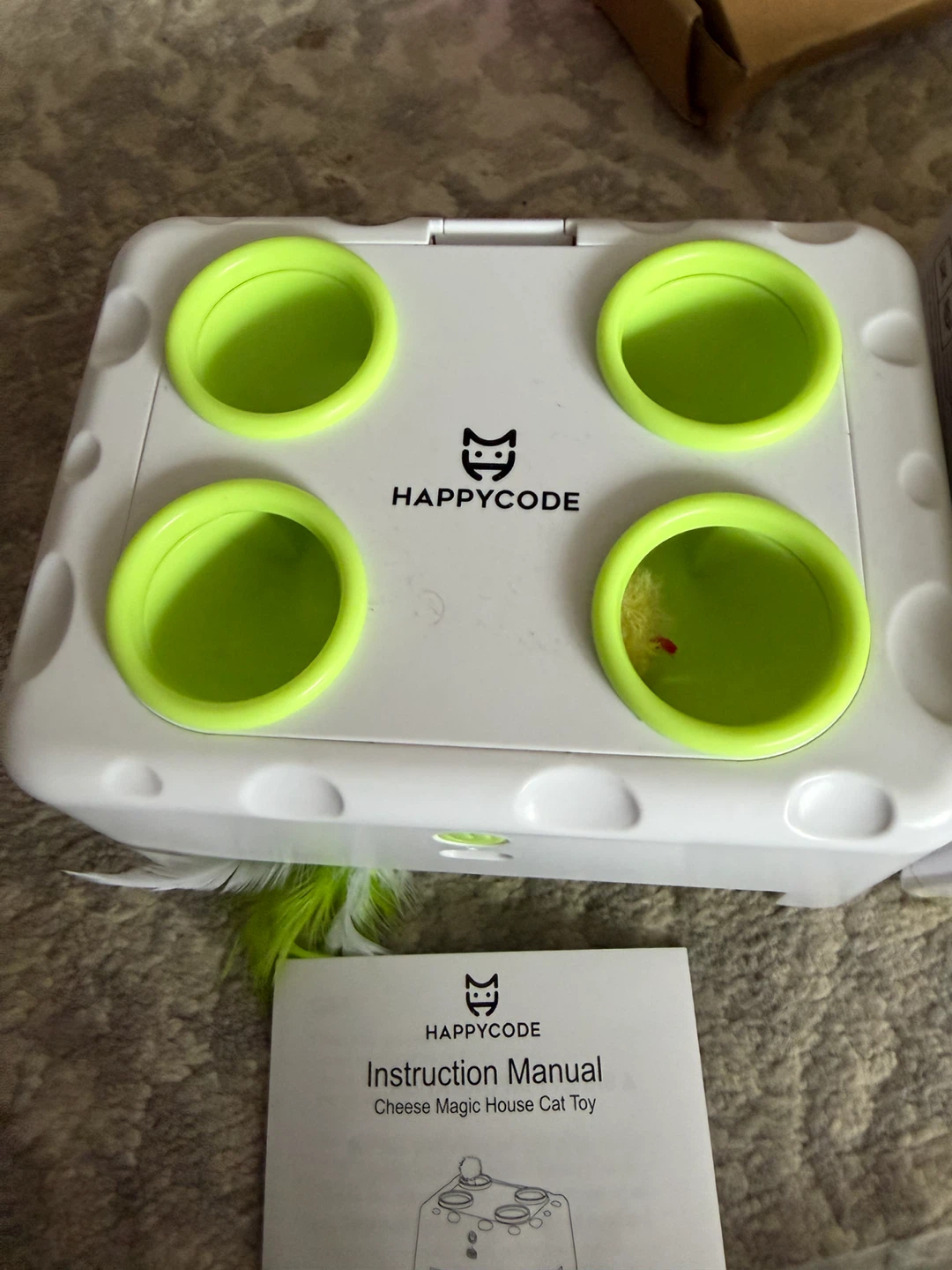 HAPPYCODE Cheese Magic House Cat Toy