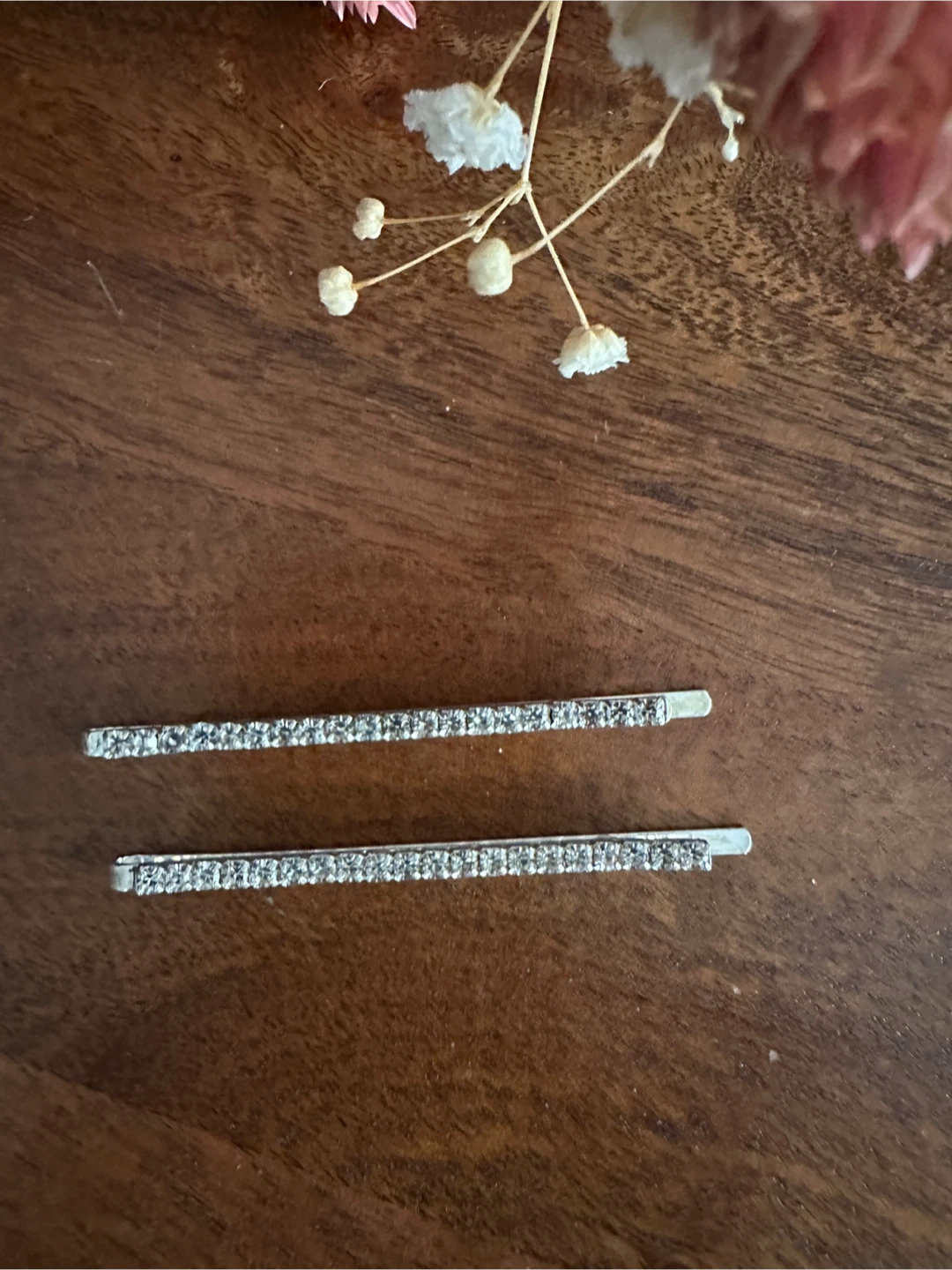 Two Rhinestone Hair Clips