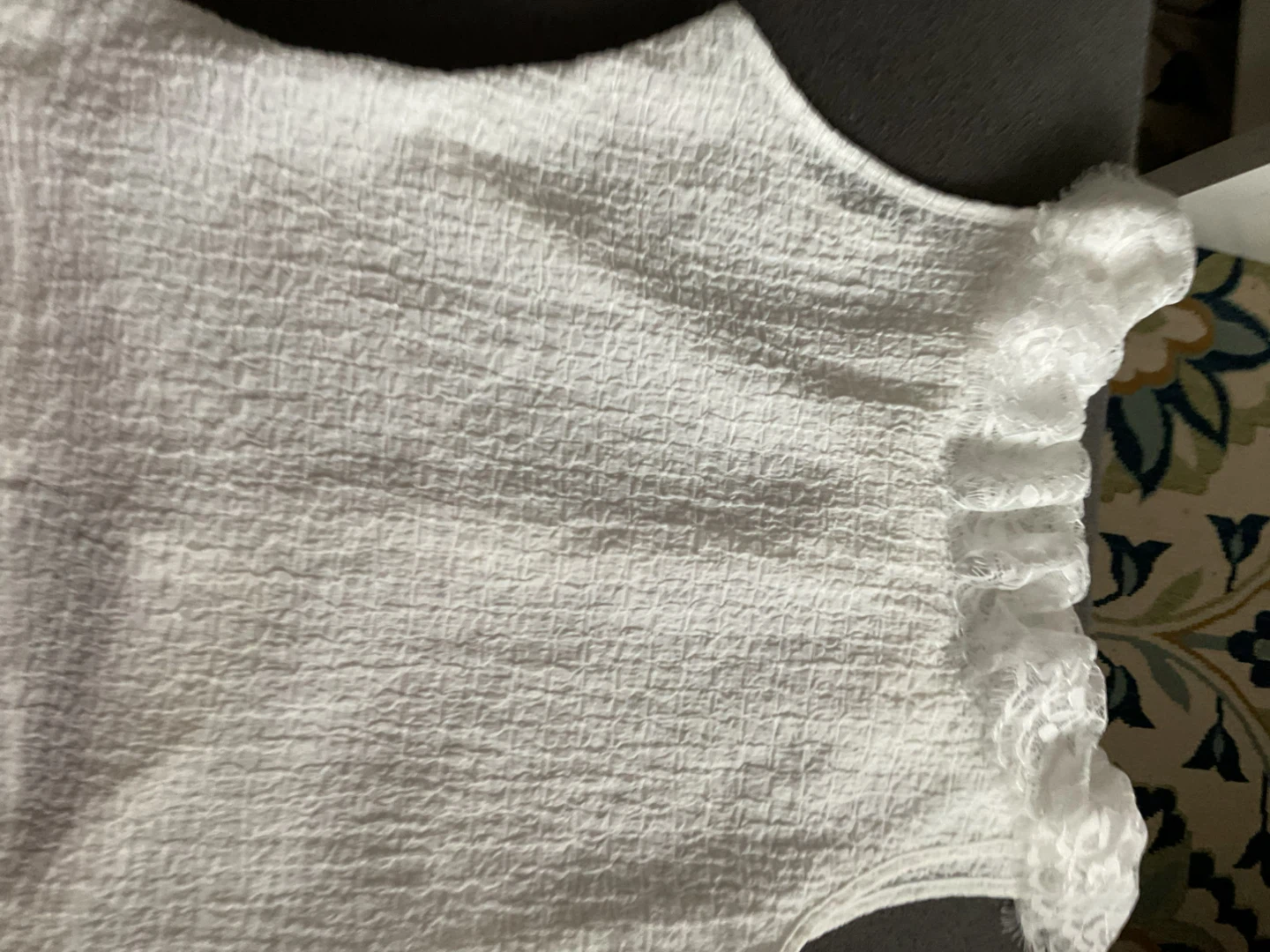 Shein White Lace Trim Top - photo 4