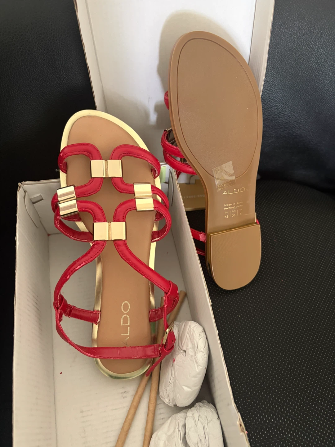 Aldo Red Sandals - photo 3