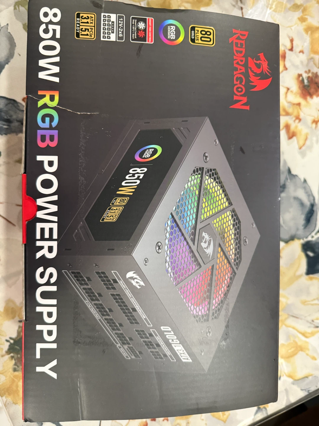 Redragon 850W RGB Gold Power Supply - photo 5