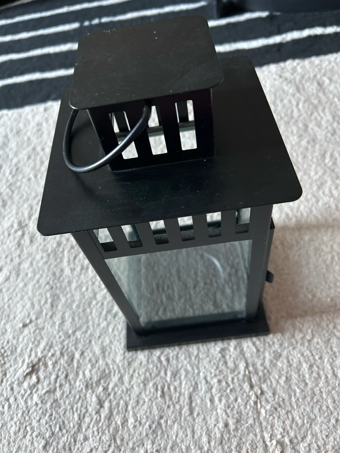 Black metal candle lantern - photo 2