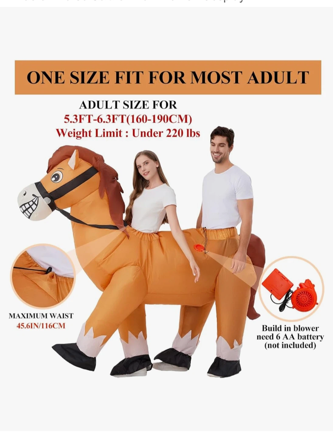 Inflatable Horse Costume for Adults - photo 4